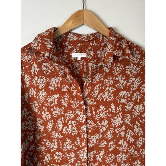 Ann Mashburn Cotton Long Sleeve Floral Tiered Ruffle Button Maxi Shirt Dress XL - Picture 4 of 9